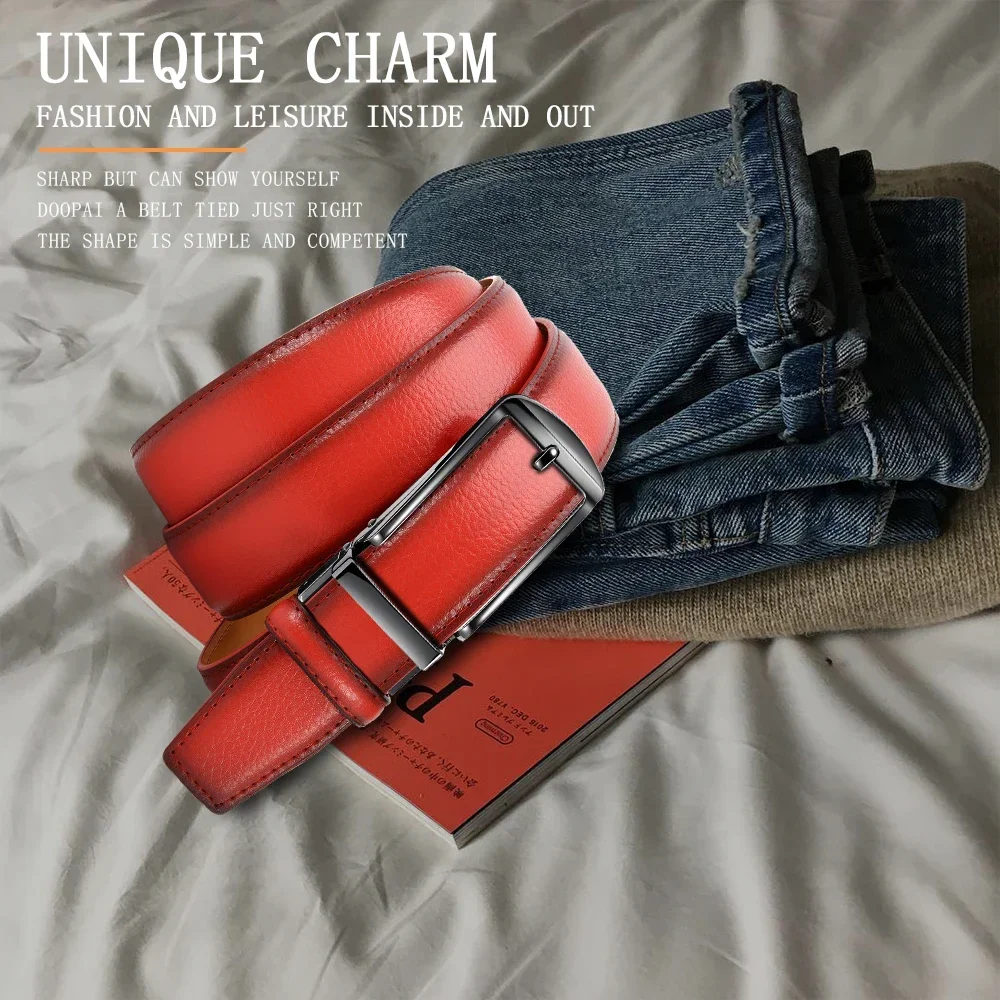 Mens Belts Metal Automatic Buckle Famous Brand Belt Men Quality Genuine Luxury Leather Belt for Men Famous Brand Belt Wome