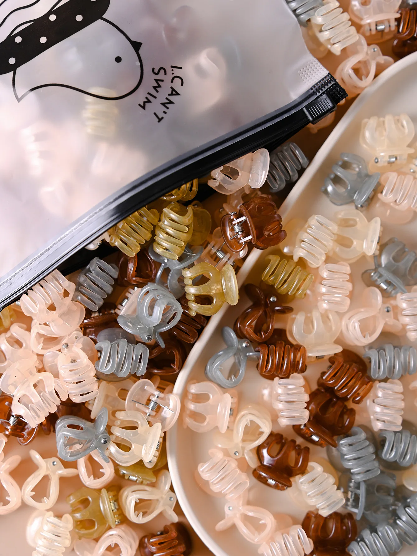 10pcs Mini Kawaii Jelly Mixed Color Pumpkin Hair Claw Clip Barrettes Women Girl Side Hairgrip Hairpin Clamp Kid Hair Accessorie