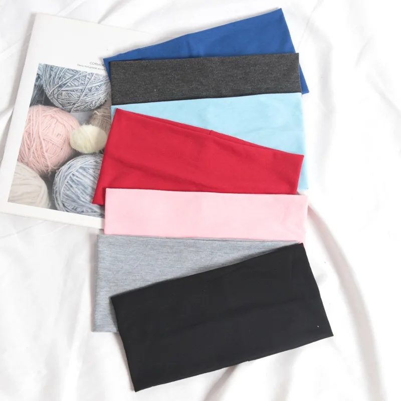 1PC Korean Elastic Headband Running Wide Hair Bands for Women and Men Sport Yoga Hairband Soft Girls Wash Face Makeup Headwrap