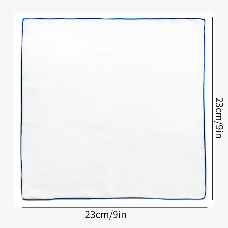 2Pcs Handkerchiefs for Men Cotton Linen Mens Handkerchiefs with Pocket Squares Holder White Hankies for Wedding Exercise