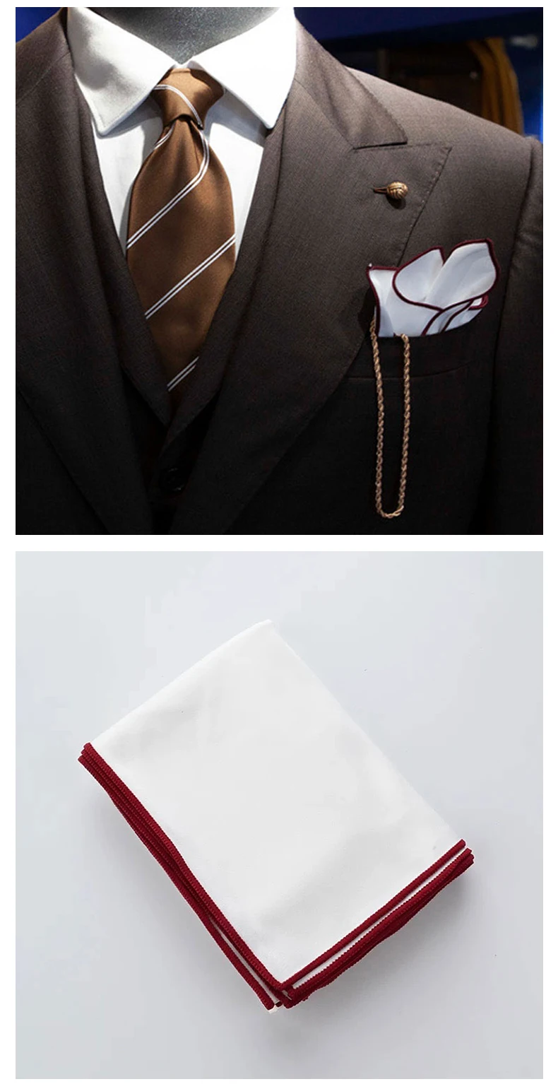 2Pcs Handkerchiefs for Men Cotton Linen Mens Handkerchiefs with Pocket Squares Holder White Hankies for Wedding Exercise