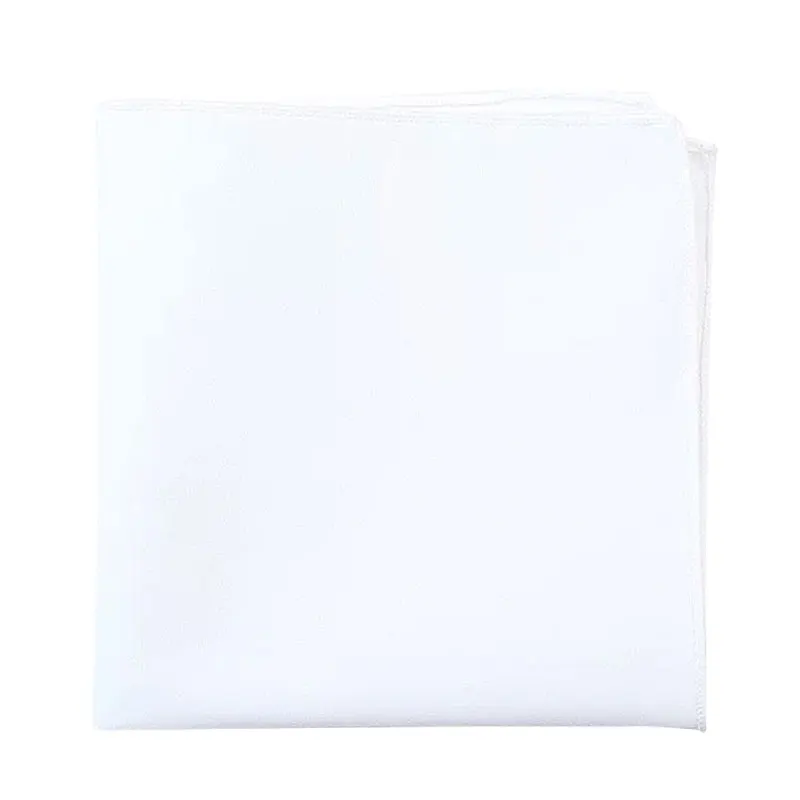 2Pcs Handkerchiefs for Men Cotton Linen Mens Handkerchiefs with Pocket Squares Holder White Hankies for Wedding Exercise