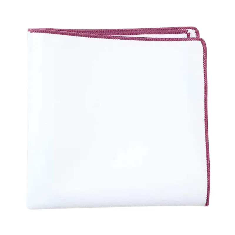 2Pcs Handkerchiefs for Men Cotton Linen Mens Handkerchiefs with Pocket Squares Holder White Hankies for Wedding Exercise