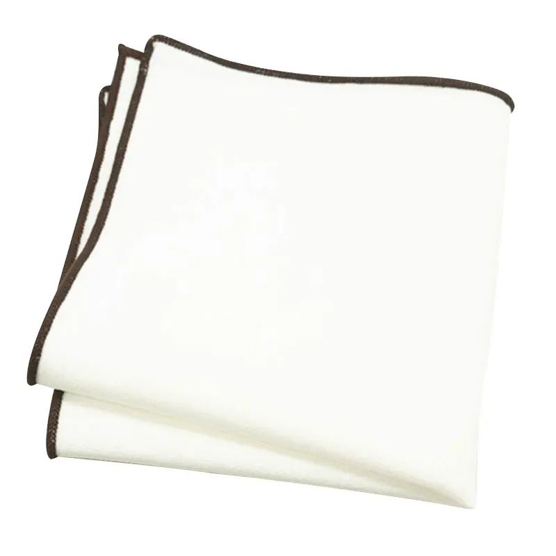 2Pcs Handkerchiefs for Men Cotton Linen Mens Handkerchiefs with Pocket Squares Holder White Hankies for Wedding Exercise
