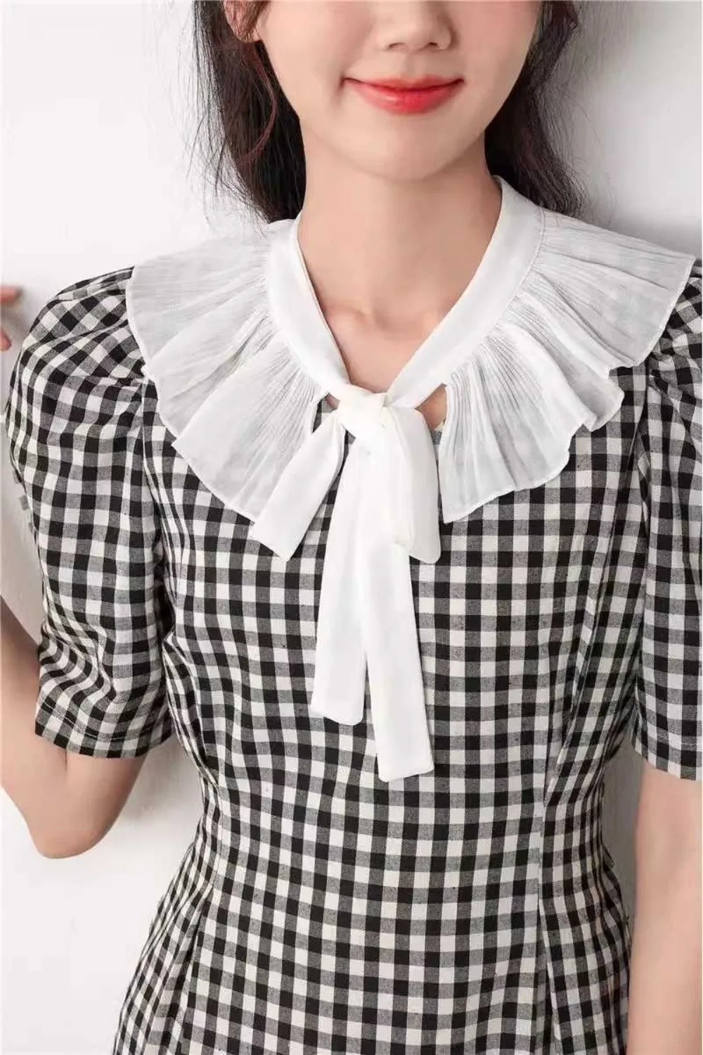 Lace Frill False Collar Summer Dress Shirt Detachable Collar Decoration Removable Clothing Shoulder Wraps Fake Collar Cape