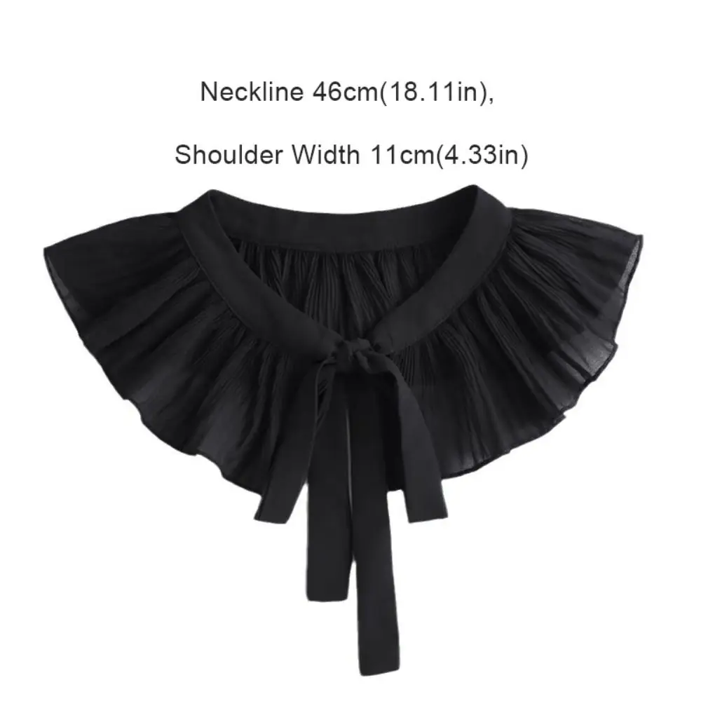 Lace Frill False Collar Summer Dress Shirt Detachable Collar Decoration Removable Clothing Shoulder Wraps Fake Collar Cape