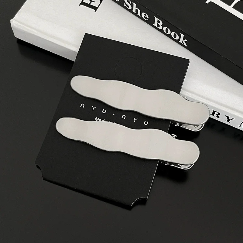 2/3Pcs/Set Y2K Silver Metal Hairpin for Women Girls Star Hair Clips Multiple Styles Seamless Duckbill Clip Hair Accessoires