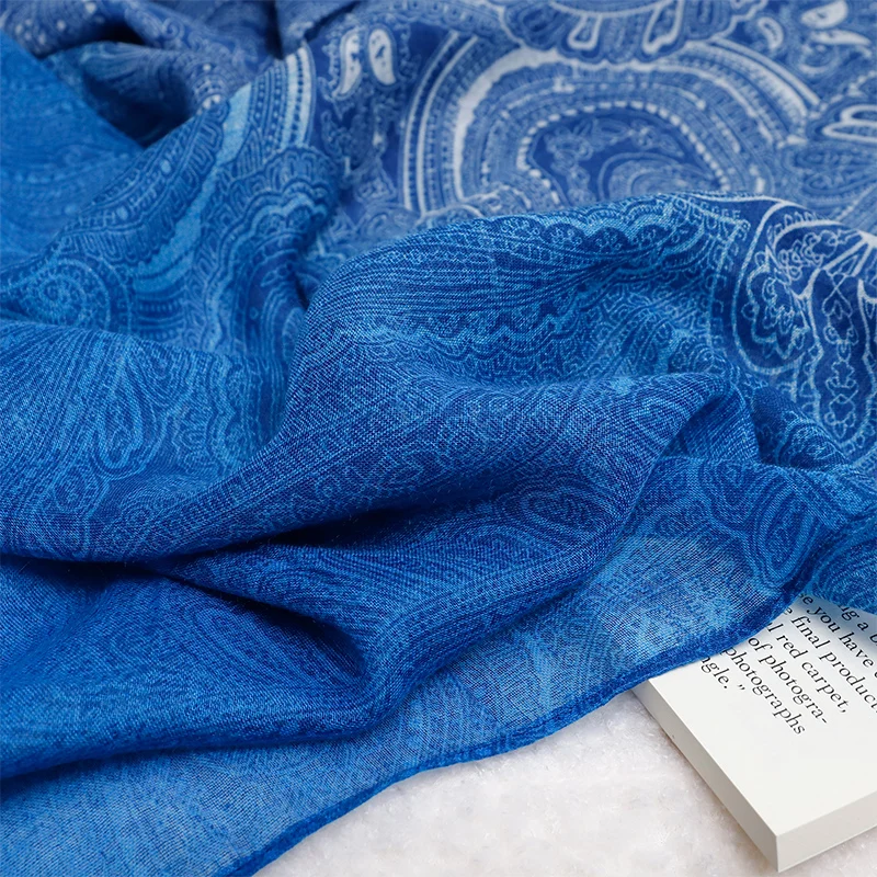2025 Bohemia Paisley Luxury Designer Ladies Women Scarf Female Ventilate Cotton Linen Shawl Four Seasons Muslim Hijab 90*180cm