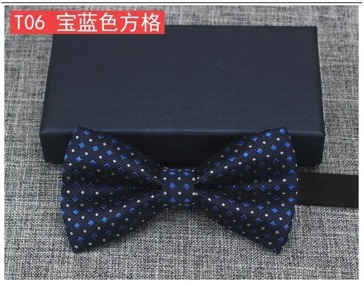 Black Red Fashion Bowties Groom Men Formal Colourful Cravat Green Marriage Butterfly Wedding Bow tie Satin Plaids