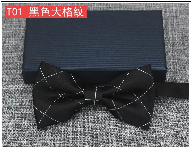 Black Red Fashion Bowties Groom Men Formal Colourful Cravat Green Marriage Butterfly Wedding Bow tie Satin Plaids