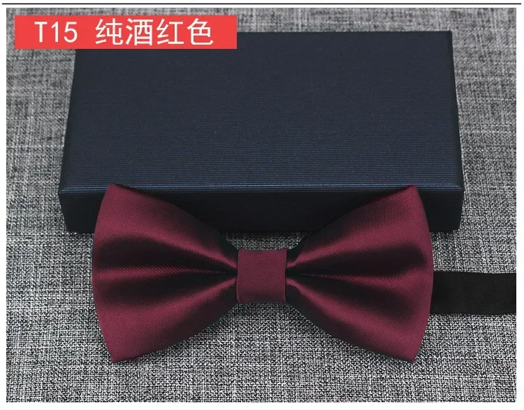 Black Red Fashion Bowties Groom Men Formal Colourful Cravat Green Marriage Butterfly Wedding Bow tie Satin Plaids