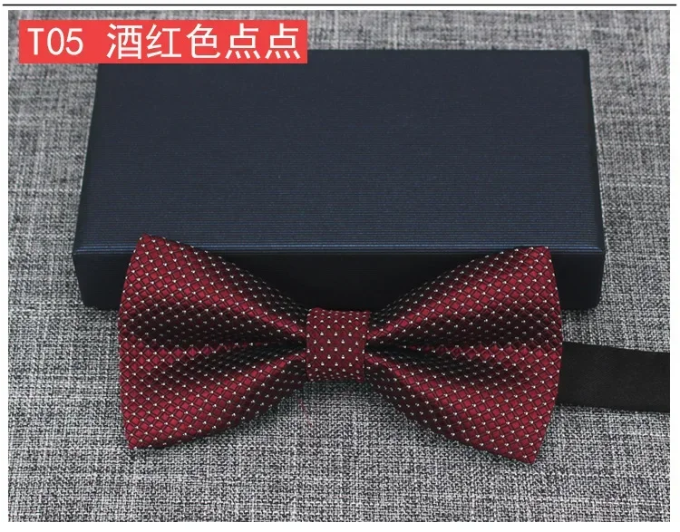 Black Red Fashion Bowties Groom Men Formal Colourful Cravat Green Marriage Butterfly Wedding Bow tie Satin Plaids