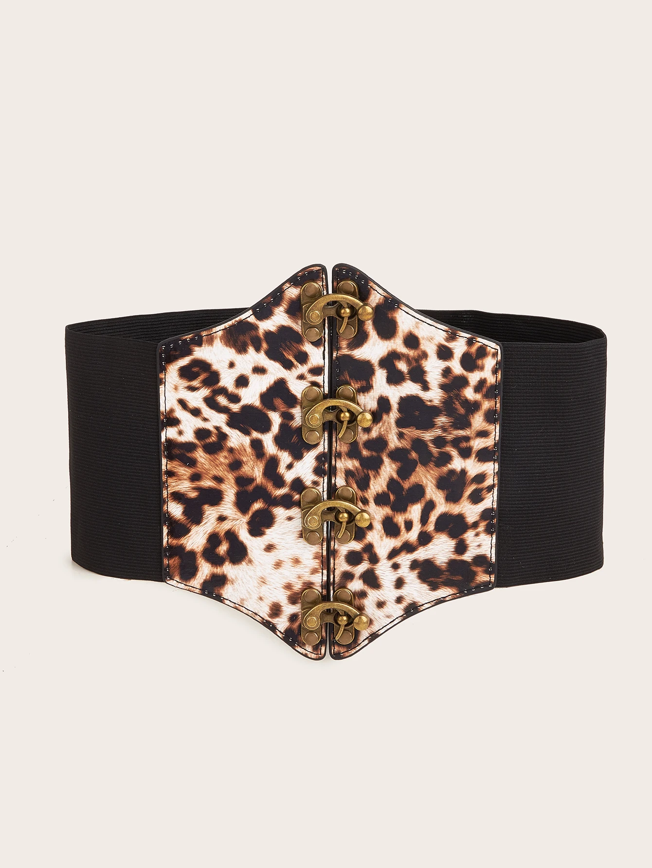 1pcs Multicolor Leopard Print Elastic Lock Waist Corset Fashion Waist Corset Dress Accessories Belt