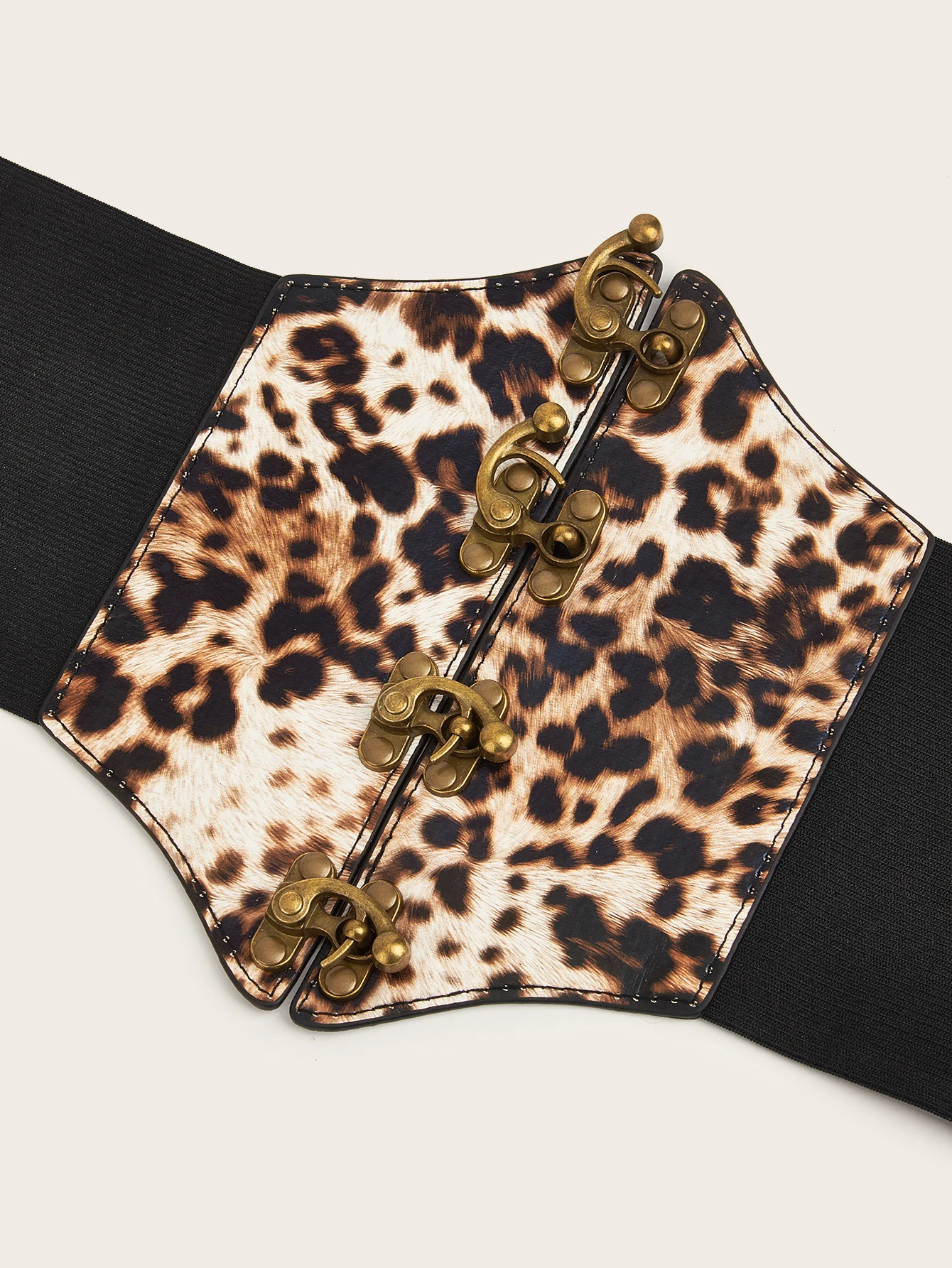 1pcs Multicolor Leopard Print Elastic Lock Waist Corset Fashion Waist Corset Dress Accessories Belt