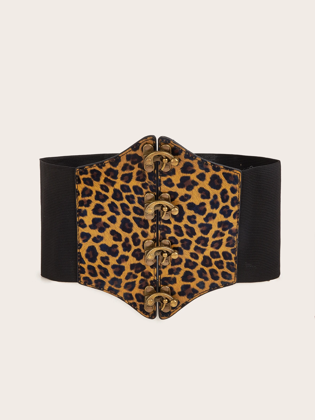 1pcs Multicolor Leopard Print Elastic Lock Waist Corset Fashion Waist Corset Dress Accessories Belt