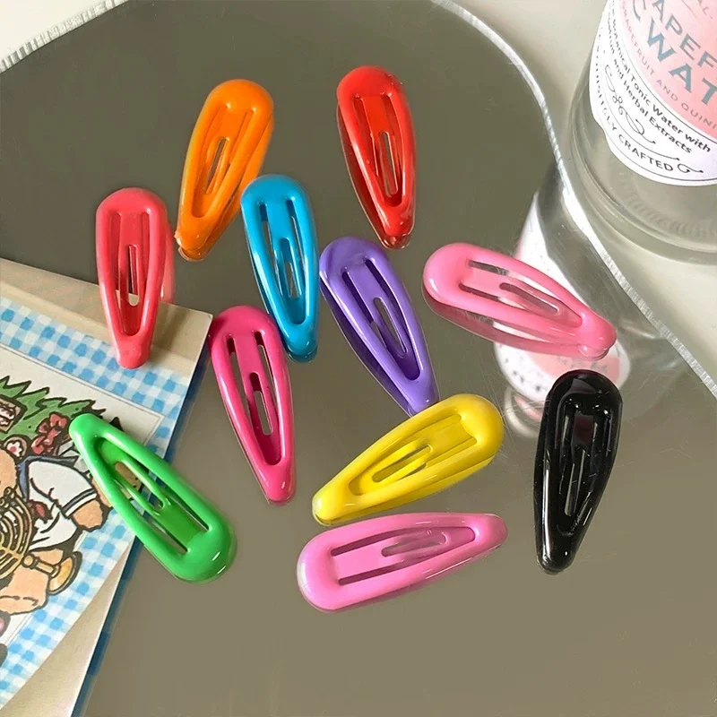 Solid color 3cm baby bb clip shiny and fashionable cute small hair clip side hair breaking bang clip