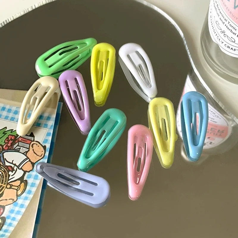 Solid color 3cm baby bb clip shiny and fashionable cute small hair clip side hair breaking bang clip