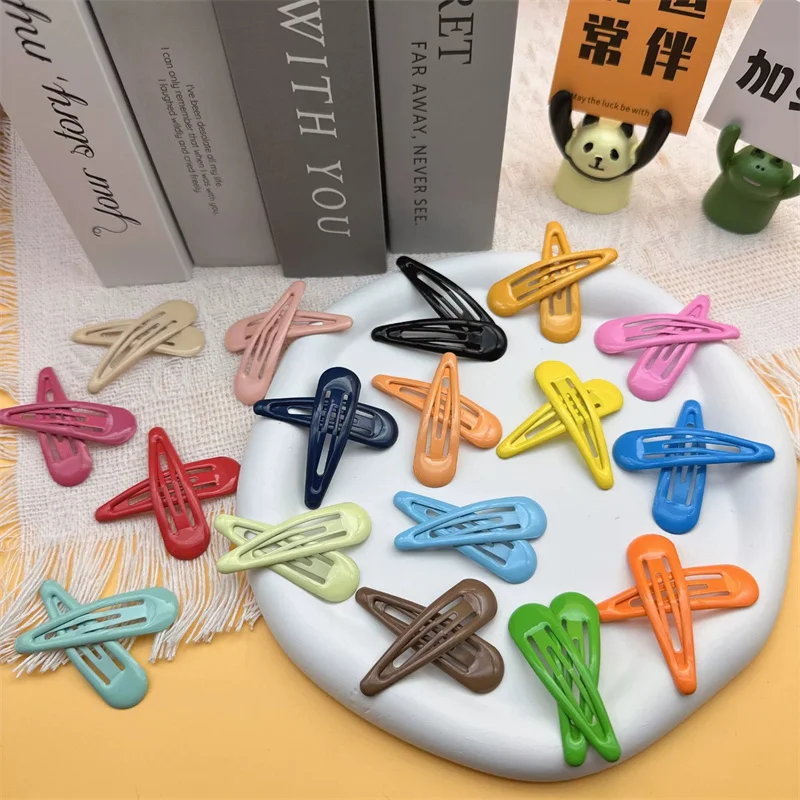 Solid color 3cm baby bb clip shiny and fashionable cute small hair clip side hair breaking bang clip