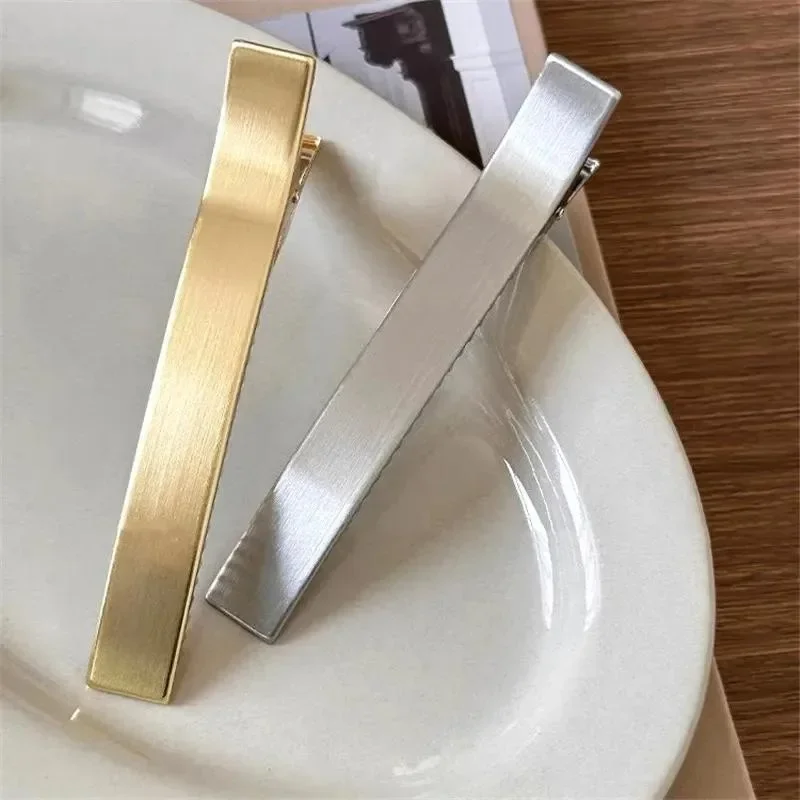 1~3Pcs Long Duckbill Hair Clip Metal Alloy Crocodile Headdress Fashion Korean Simple Elegant Hairpins Hair Accessories