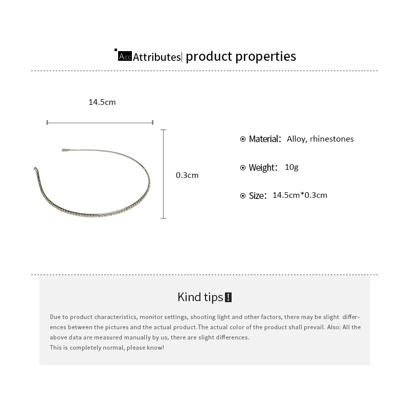 Square Rhinestones Minimalist Scrunchies for Women Fashion High Skull Top Pressure Headbands High-grade Versatile Accessories