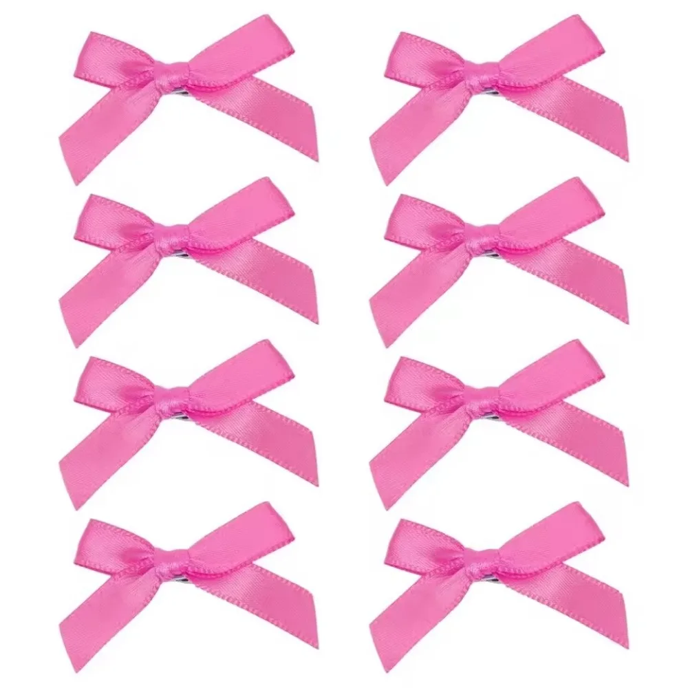 10 PCS Ribbon Bow Hair Clip Sweet Bowknot Cute Korean Girls Female Hairpin Fashion Barrettes Lovely Headwear Hair Grip Bobby Pin