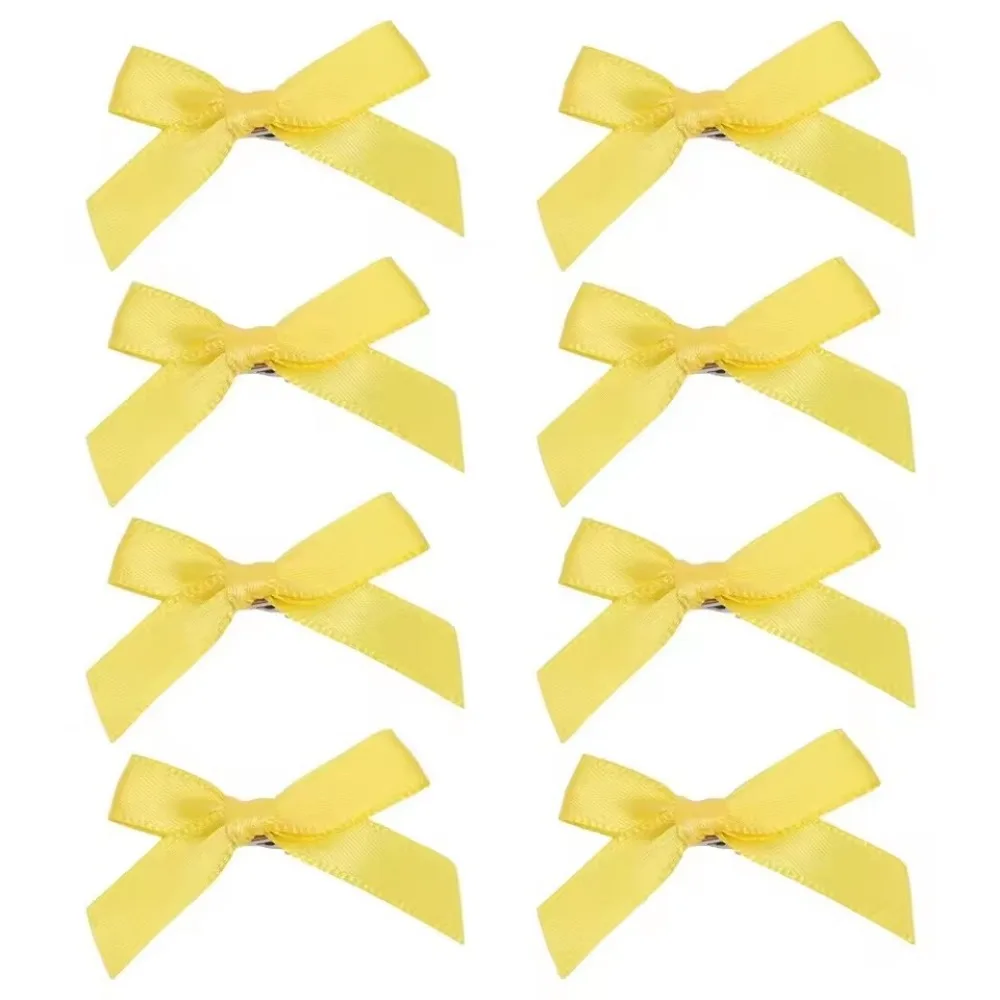 10 PCS Ribbon Bow Hair Clip Sweet Bowknot Cute Korean Girls Female Hairpin Fashion Barrettes Lovely Headwear Hair Grip Bobby Pin