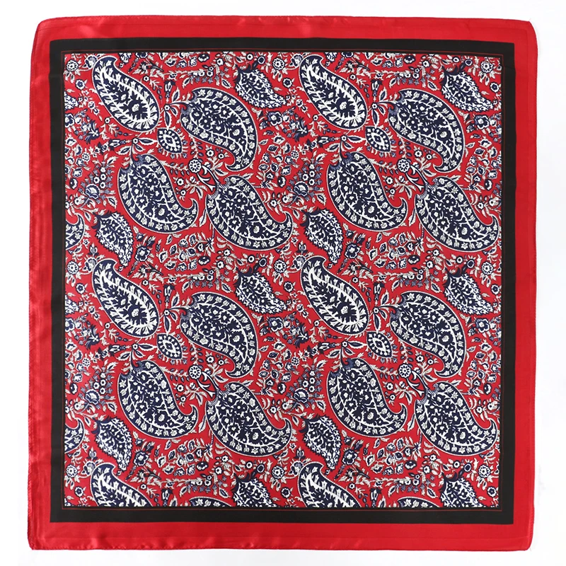 Luxury Square Silk Hair Scarf Women Neck Muffler Hijab Lady Shawls Handkerchief Print Female ScarvesHead Bandana Bufanda
