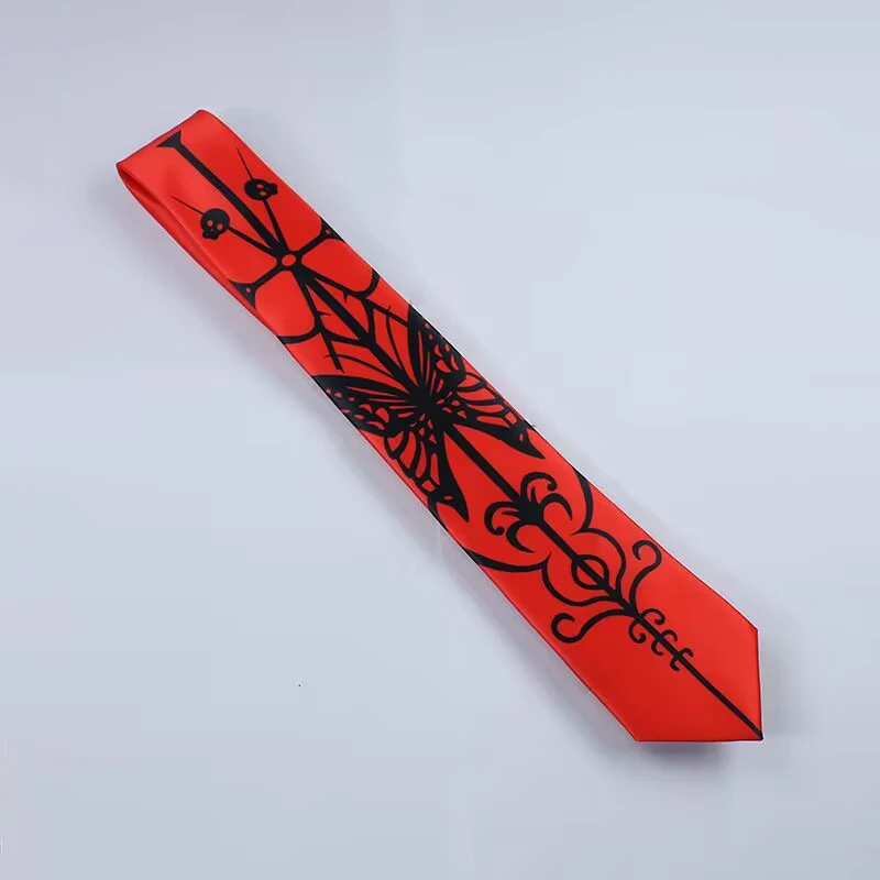 Anime Danganronpa Celestia Ludenberg Cosplay Necktie Unisex Halloween Party printing Tie Costume Accessories Gift