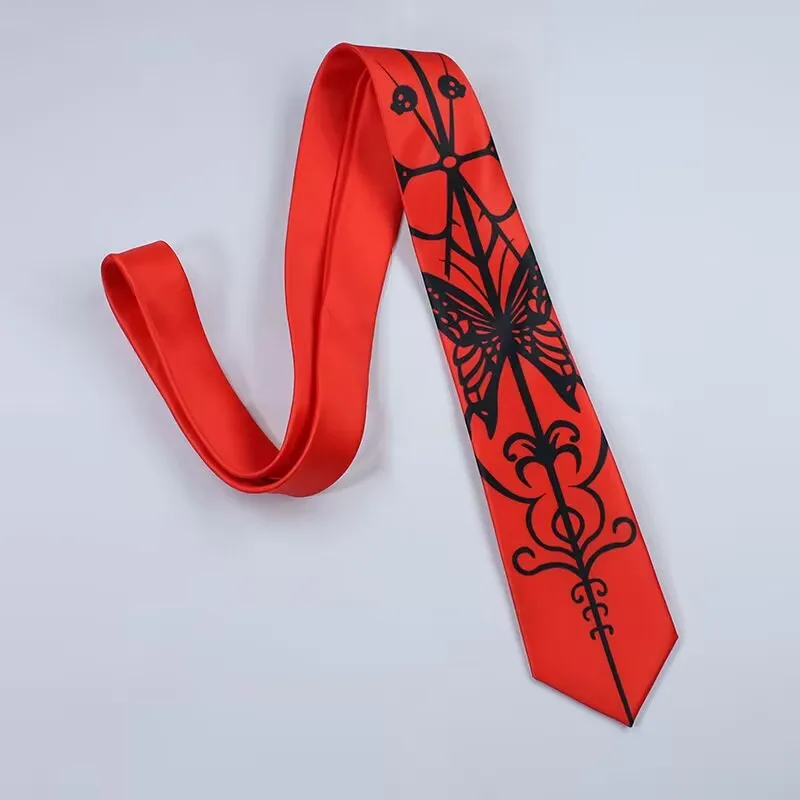 Anime Danganronpa Celestia Ludenberg Cosplay Necktie Unisex Halloween Party printing Tie Costume Accessories Gift