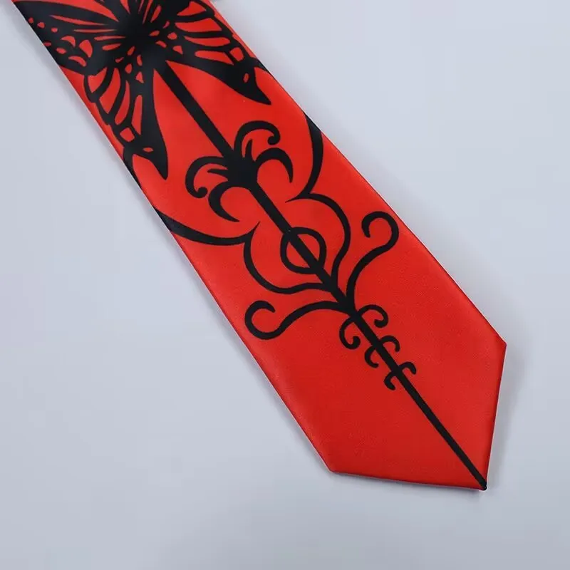 Anime Danganronpa Celestia Ludenberg Cosplay Necktie Unisex Halloween Party printing Tie Costume Accessories Gift
