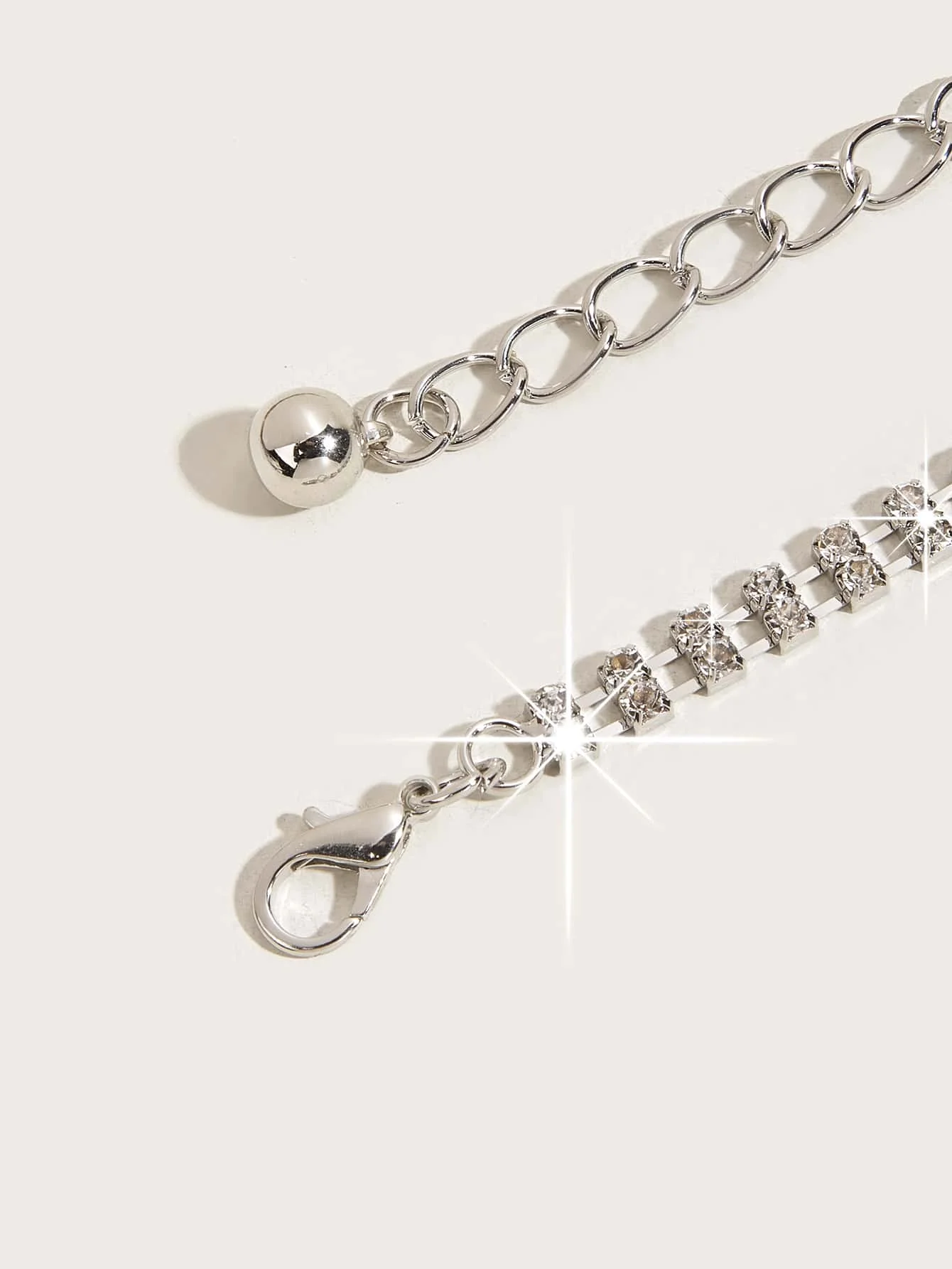1Pcs Ladies' solid color 2 drainage diamond decorative waist chain Bling Bling Sparkling rhinestone decoration Daily outfit