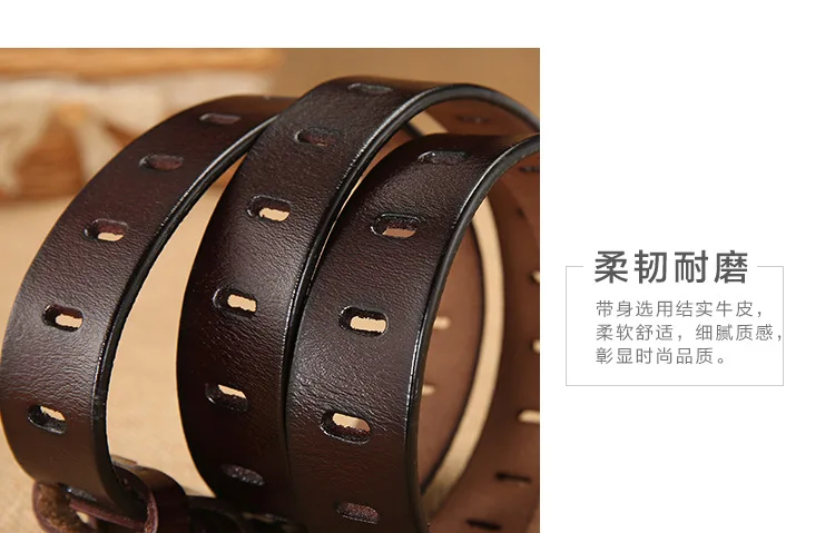 Real Leather Belt Wholesale Women Genuine 105 115cm Vintage Pin Buckle Cowhide With Wide Fashion New Design Jeans Many Colors