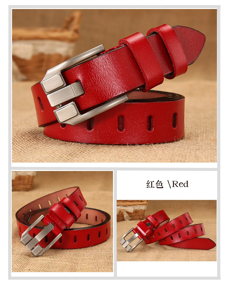Real Leather Belt Wholesale Women Genuine 105 115cm Vintage Pin Buckle Cowhide With Wide Fashion New Design Jeans Many Colors