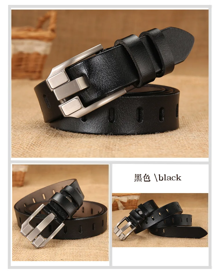 Real Leather Belt Wholesale Women Genuine 105 115cm Vintage Pin Buckle Cowhide With Wide Fashion New Design Jeans Many Colors