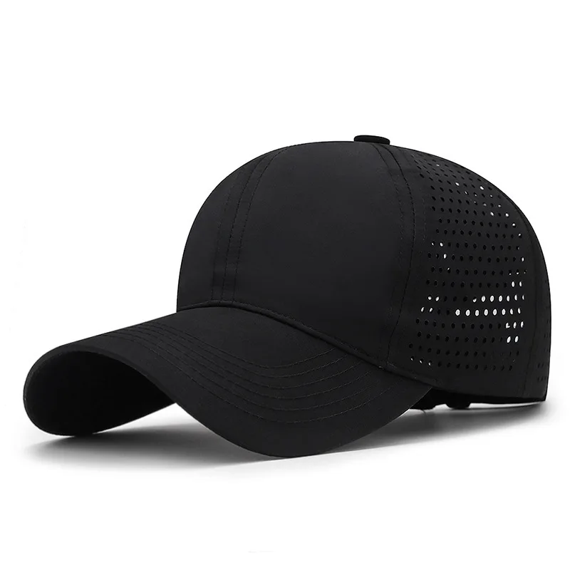 Breathable Mesh Baseball Cap Unisex Casual Style Polyester Hat Lightweight Solid Color Adjustable Sun Cap for Outdoor