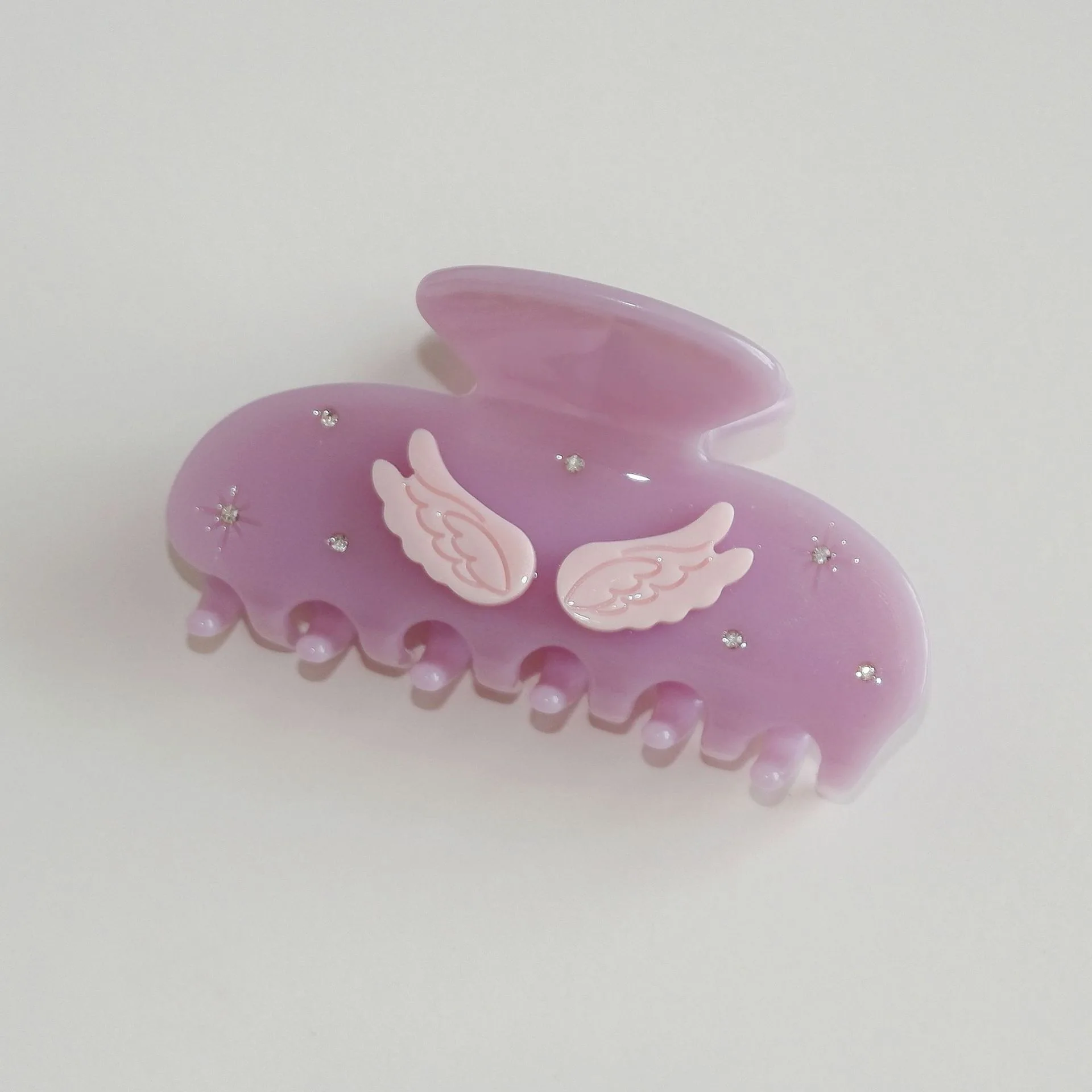 Pink Color Wings Simple Acetate Hair Claws for Women Girl Hair Accessories Trend Fashion Personality Headwear NEW 2025