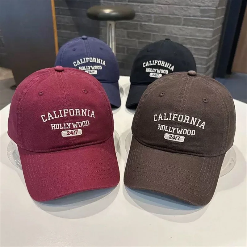 Retro Letter Embroidery Baseball Caps For Women Men Summer Sport Visors Snapback Cotton Cap Unisex Hip Hop Hat Streetwear Hats