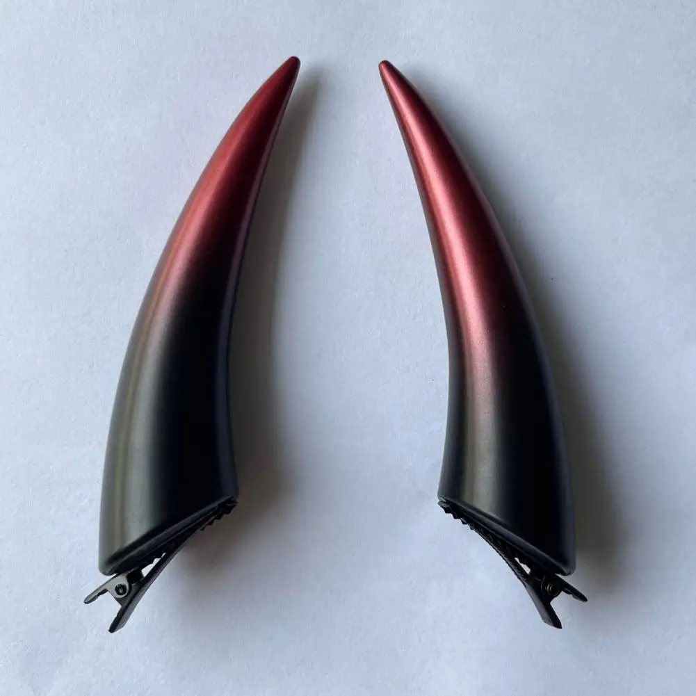 Halloween Devil Horn Hair Clip Cosplay Demons Horn Clamp Adjustable Women Girls Hair Barrette Hair Accessories Photo Prop