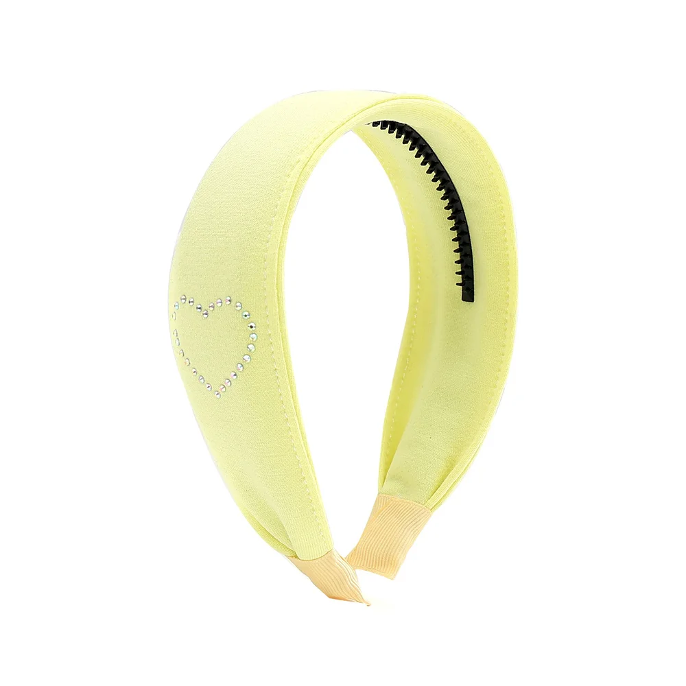 Cotton Ribbon Hairband Cute Hairpins Girls Hair headband Barrettes Solid Clip Kids Headwear Fashion Hot Diamond Love Hair Acces