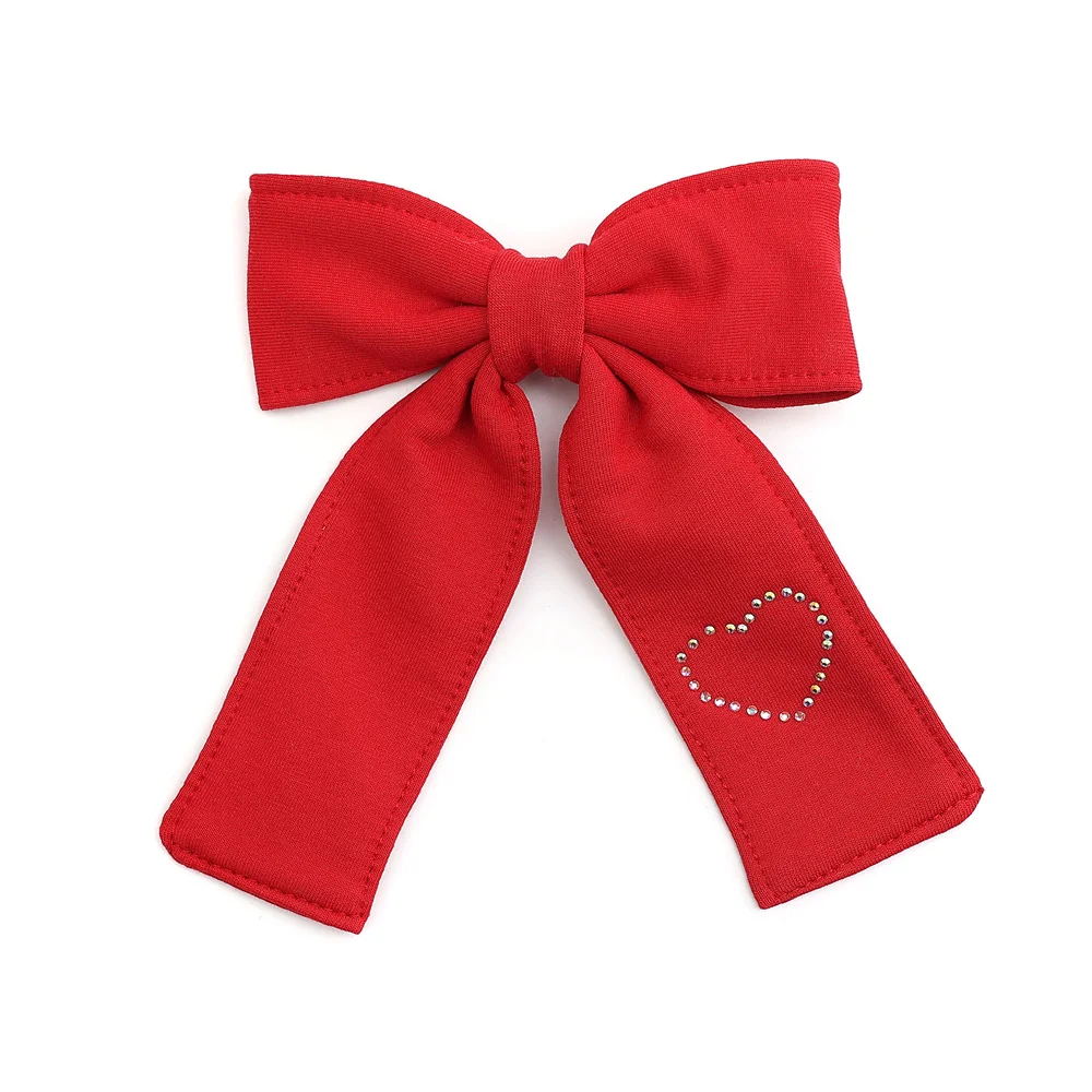 Cotton Ribbon Hairband Cute Hairpins Girls Hair headband Barrettes Solid Clip Kids Headwear Fashion Hot Diamond Love Hair Acces
