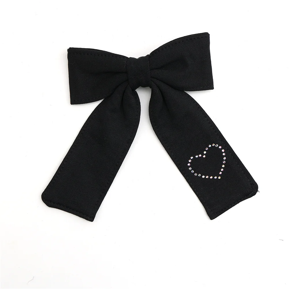 Cotton Ribbon Hairband Cute Hairpins Girls Hair headband Barrettes Solid Clip Kids Headwear Fashion Hot Diamond Love Hair Acces