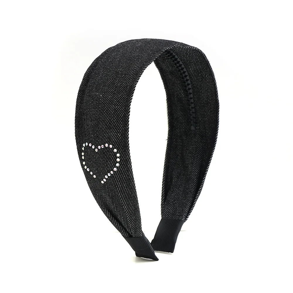 Cotton Ribbon Hairband Cute Hairpins Girls Hair headband Barrettes Solid Clip Kids Headwear Fashion Hot Diamond Love Hair Acces