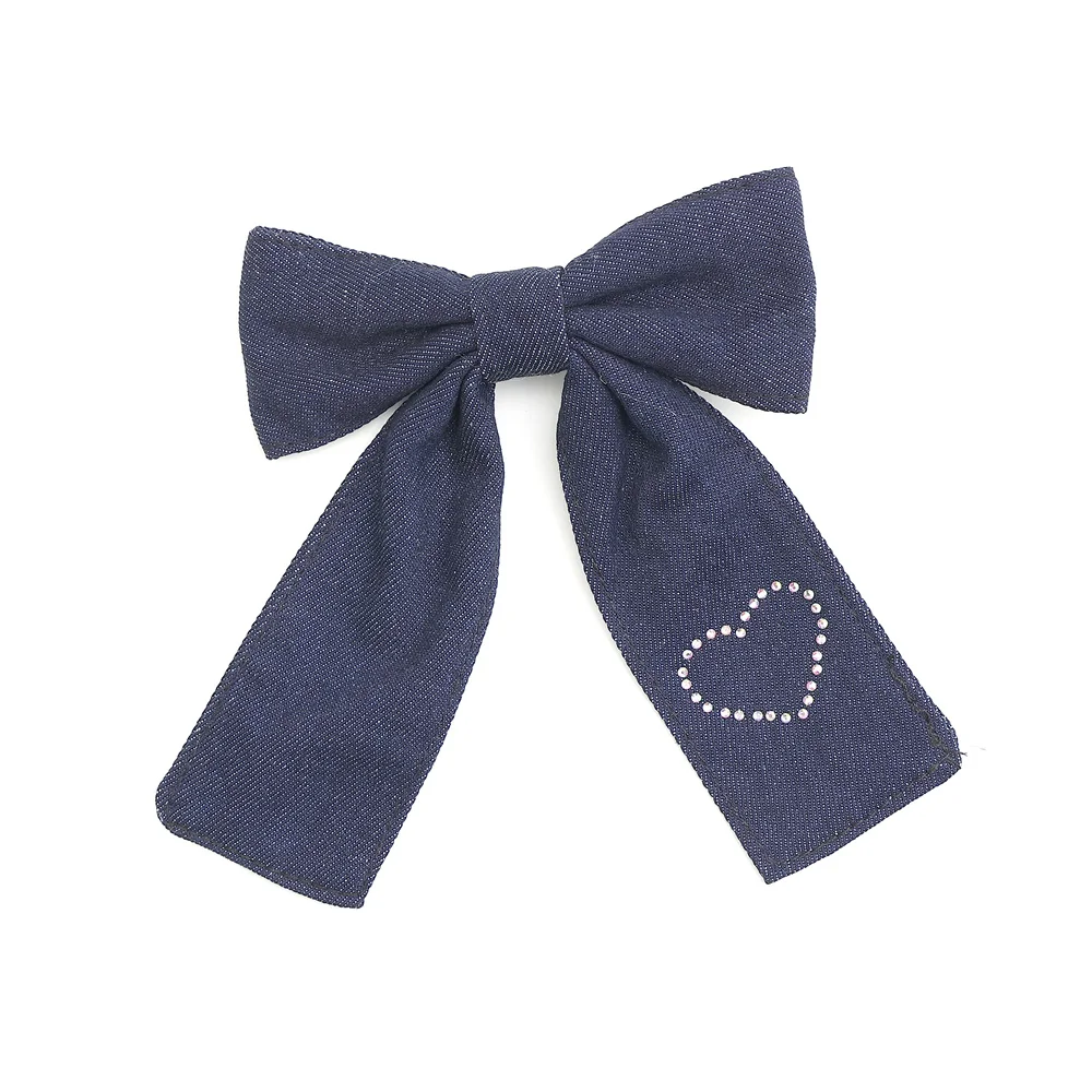 Cotton Ribbon Hairband Cute Hairpins Girls Hair headband Barrettes Solid Clip Kids Headwear Fashion Hot Diamond Love Hair Acces