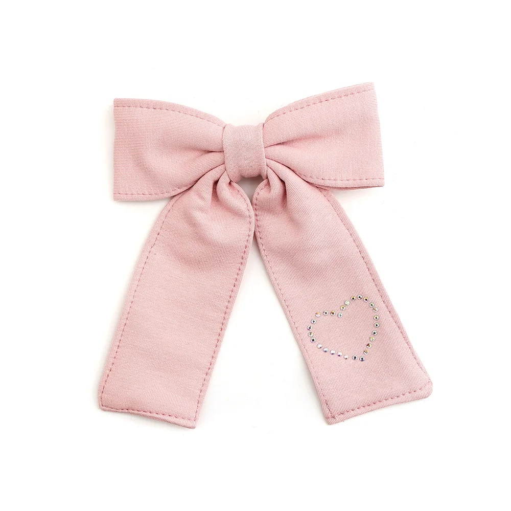 Cotton Ribbon Hairband Cute Hairpins Girls Hair headband Barrettes Solid Clip Kids Headwear Fashion Hot Diamond Love Hair Acces