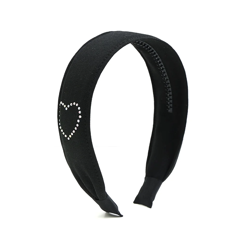 Cotton Ribbon Hairband Cute Hairpins Girls Hair headband Barrettes Solid Clip Kids Headwear Fashion Hot Diamond Love Hair Acces