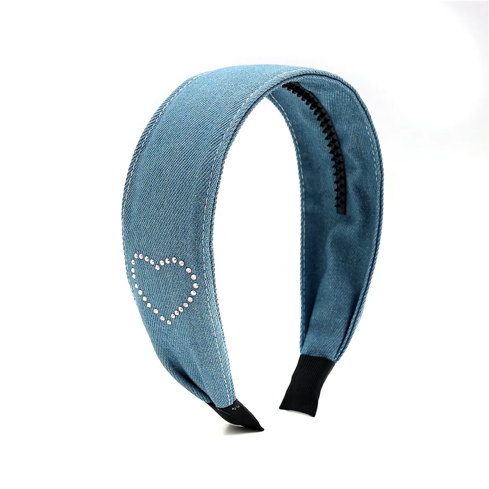 Cotton Ribbon Hairband Cute Hairpins Girls Hair headband Barrettes Solid Clip Kids Headwear Fashion Hot Diamond Love Hair Acces