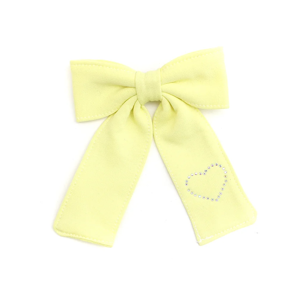 Cotton Ribbon Hairband Cute Hairpins Girls Hair headband Barrettes Solid Clip Kids Headwear Fashion Hot Diamond Love Hair Acces