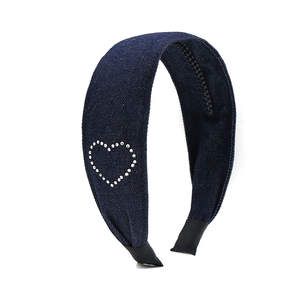 Cotton Ribbon Hairband Cute Hairpins Girls Hair headband Barrettes Solid Clip Kids Headwear Fashion Hot Diamond Love Hair Acces