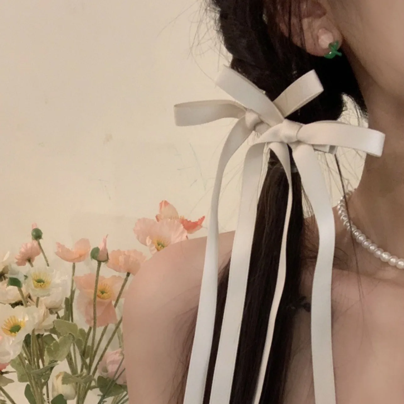 4PCS Women's Ballet Style Bow Bow Ribbon Hair Clip, Women's Hair Accessories Hair Accessories, Sweet and Cute Fashion Accessorie