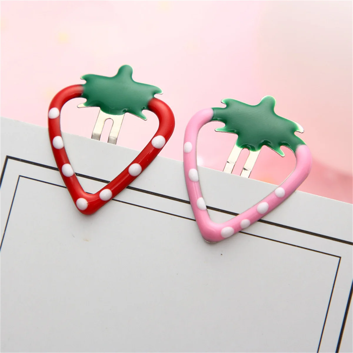8Pcs Cute Girls Hair Accessories - Imitation Fruit Hairpins Apple, Hair Clips Drop Barrettes for Kids Children for Daily Styling